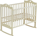 Классическая детская кроватка Мой Малыш Barney 5 колесо-качалка (слоновая кость)
