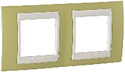 Рамка Schneider Electric Unica MGU6.004.563 (зеленое яблоко/слоновая кость)
