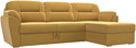 Угловой диван Лига диванов Бостон правый 109492 (микровельвет желтый)