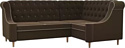 Угловой диван Лига диванов Бронкс 104577 (правый, коричневый)