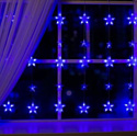 Бахрома Luazon 186 LED 2.4х0.9м (синий) 4356975