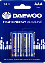 Батарейка Daewoo High Energy Alkaline AAA 4 шт. 5030381