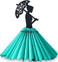 Eco-Wood-Art Салфетница EWA Дама с зонтиком (черный)