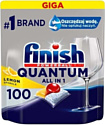 Капсулы для посудомоечной машины Finish Quantum Lemon 100 шт