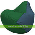 Flagman Бескаркасное кресло-мешок Груша Г2.3-0103 зелёный, синий