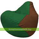 Flagman Бескаркасное кресло-мешок Груша Г2.3-0107 зелёный, коричневый