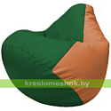 Flagman Бескаркасное кресло-мешок Груша Г2.3-0120 зелёный, оранжевый