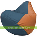 Flagman Бескаркасное кресло-мешок Груша Г2.3-0320 синий, оранжевый