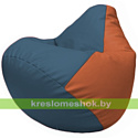 Flagman Бескаркасное кресло-мешок Груша Г2.3-0323 синий, оранжевый