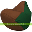 Flagman Бескаркасное кресло-мешок Груша Г2.3-0701 коричневый, зелёный
