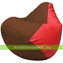 Flagman Бескаркасное кресло-мешок Груша Г2.3-0709 коричневый, красный