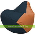 Flagman Бескаркасное кресло-мешок Груша Г2.3-1520 синий, оранжевый