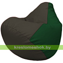 Flagman Бескаркасное кресло-мешок Груша Г2.3-1601 чёрный, зелёный