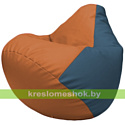 Flagman Бескаркасное кресло-мешок Груша Г2.3-2003 оранжевый, синий