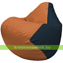 Flagman Бескаркасное кресло-мешок Груша Г2.3-2015 оранжевый, синий