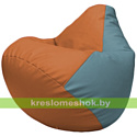 Flagman Бескаркасное кресло-мешок Груша Г2.3-2036 оранжевый, голубой
