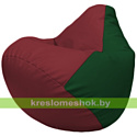 Flagman Бескаркасное кресло-мешок Груша Г2.3-2101 бордовый, зелёный