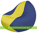 Flagman Кресло мешок Classic К2.1-101 (основа синяя, вставка жёлтая)