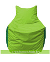 Flagman Кресло мешок Фокс Ф2.1-166 (основа салатовая, вставка зелёная)