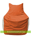 Flagman Кресло мешок Фокс Ф2.1-189 (основа оранжевая, вставка белая)
