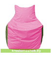 Flagman Кресло мешок Фокс Ф2.1-198 (основа розовая, вставка оливковая)