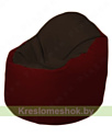 Flagman Кресло-мешок Браво Б1.3-F01F08 (темно-коричневый, бордовый)