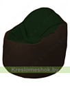 Flagman Кресло-мешок Браво Б1.3-F05F01 (темно-зеленый, темно-коричневый)