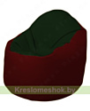 Flagman Кресло-мешок Браво Б1.3-F05F08 (темно-зеленый, бордовый)