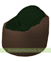 Flagman Кресло-мешок Браво Б1.3-F05F26 (темно-зеленый, коричневый)