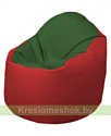 Flagman Кресло-мешок Браво Б1.3-N77N09 (темно-зеленый, красный)