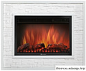 Портал Firelight Loft 30 (камень белый/белая эмаль)