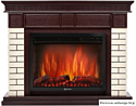 Портал Firelight Bricks 30 (камень бежевый/шпон темный дуб)