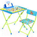 Комплект мебели с детским столом Ника КУ2/ПА Пушистая азбука