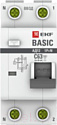 Дифференциальный автомат EKF Basic АД-12 1P+N 10А 30мА АС C / DA12-10-30-bas