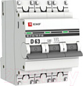 Выключатель автоматический EKF PROxima ВА 47-63 3P 63А (D) 4.5kA / mcb4763-3-63D-pro