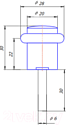 Ограничитель дверной Apecs DS-0013-AB