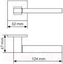 Ручка дверная Morelli Diy MH-47-S6 BL