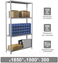 Стеллаж металлический Brabix Ms Kd-185/30-4 / 291114