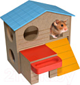 Игрушка для грызунов Duvo Plus Двухэтажный домик / 1717093/DV
