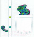 Набор для вышивания М.П.Студия Любопытный хамелеон / В-253М