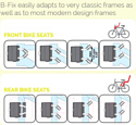 Детское велокресло Bellelli Freccia Standard B-Fix / 01FRCB0002