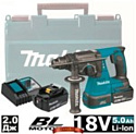 Аккумуляторный перфоратор Makita DHR242RTE (2 акк. 18V, 5.0 Ач, кейс)