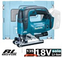 Аккумуляторный лобзик Makita DJV182ZJ (18V, без аккумуляторов, кейс MakPac)