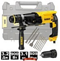 Перфоратор Dewalt D25144K T (900 Вт, 3.2 Дж, набор буров)