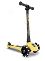Детский самокат Scoot & Ride Highwaykick 3 Led (lemon) складной, светящийся