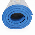Гимнастический коврик для йоги, фитнеса Zez Sport MBR-1,5 Blue (180х62х1,5)