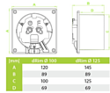 airRoxy dRim 100DTS-C163-D100