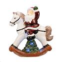3D-фигура NEON-NIGHT Керамическая фигурка Дед Мороз на коне (505-012)