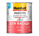 Marshall (лакокрасочная продукция) Краска Marshall Maestro Фасадная BW 0.9 л (глубокоматовый белый)