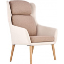 Интерьерное кресло Halmar Purio (бежевый/коричневый)